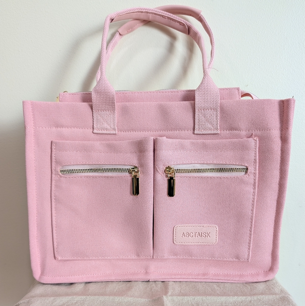 Pink Canvas Tote